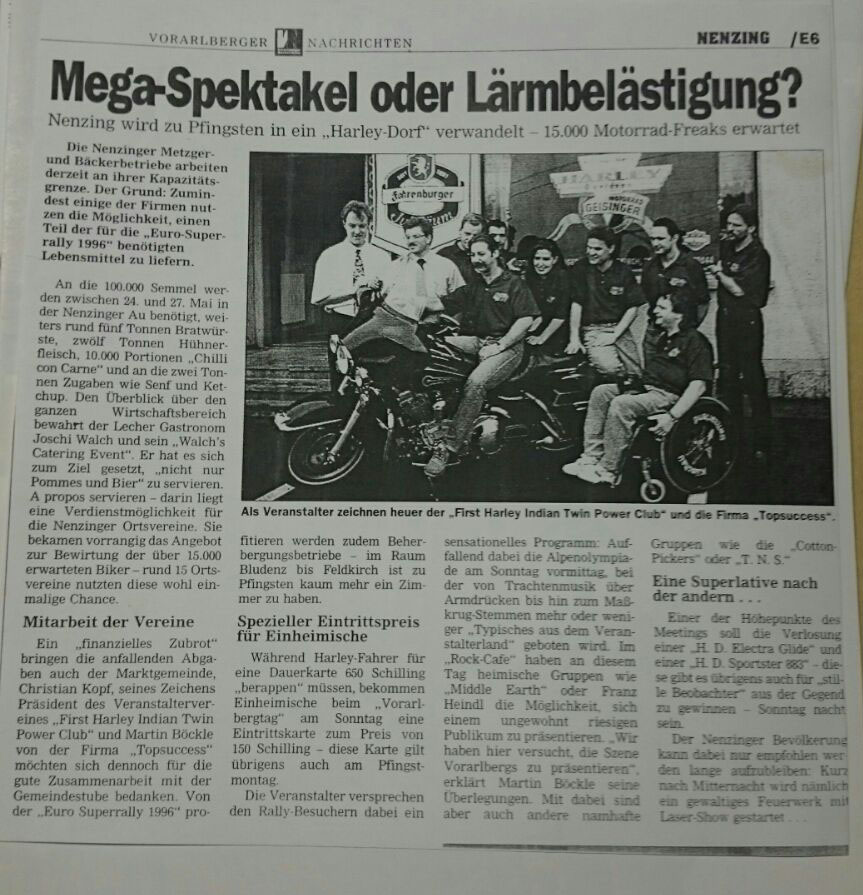 Pressemitteilungen 1996